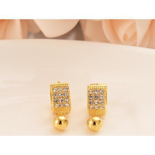 Bangrui gold beads drop Earring For Girls/Ladies Birthday Gift Trendy Gold Color Engagement /Wedding Bands Promise Earring