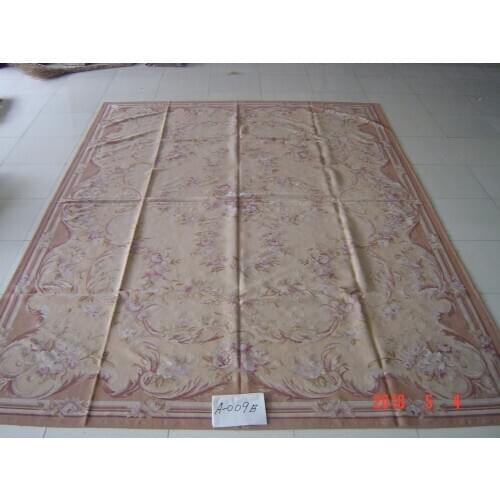 Free shipping 8'x10' Aubusson rugs handmade woolen carpets aubusson rugs for home decoration bedrooom rugs