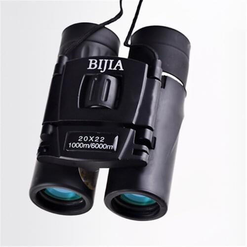 BIJIA 20X22 New Binoculars HD Night Vision Non-infrared 1000 Times Military Pocket Telescope