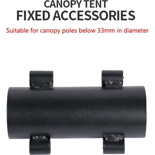 Outdoor Camping Tent Pole Holder Fixed Tube Bracket Iron Wind-proof Shelter Tent Accessories