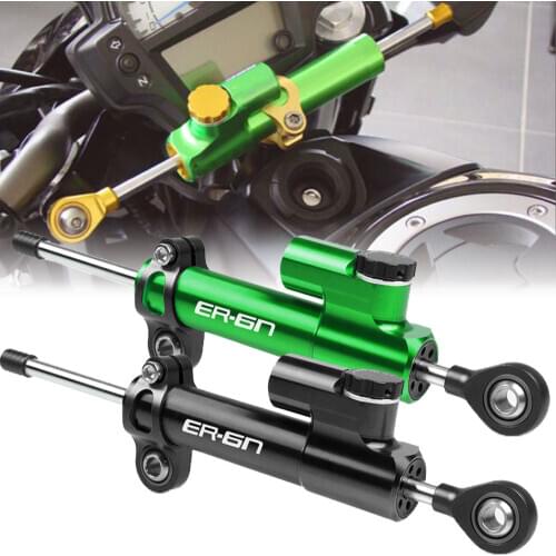 FOR KAWASAKI ER6N ER 6N ER6 N 2009 2010 2011 2012-2017 CNC Adjustable Motorcycles Steering Stabilize Damper Bracket Mount Kit