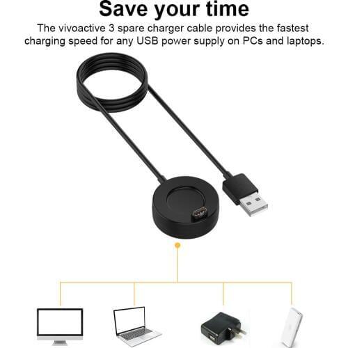 Universal Charger Dock USB Charging Cable Stand Station for Fenix5 5S 5X/ Fenix 6 6S 6X/ Vivoactive 3