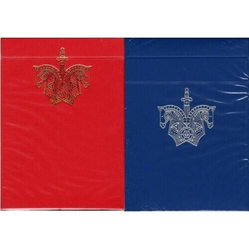 Ellusionist Red/Blue Knights Playing Cards Bicycle Deck USPCC Collectable Poker Magic Card Games Magic Tricks Props