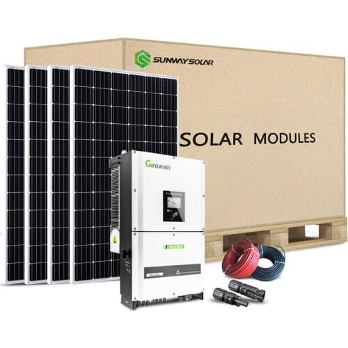 Photovoltaic system 3kw 5kw 10kw 20kw on grid solar power system home