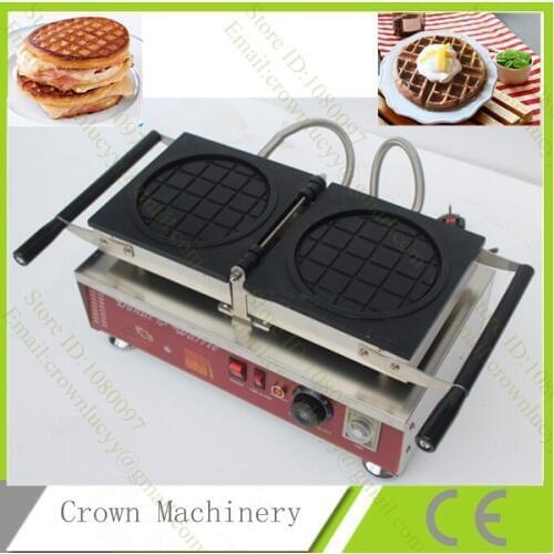 Commerical electric Reversible Liege Tennis racket Shape waffle maker Machine,waffle baker Iron