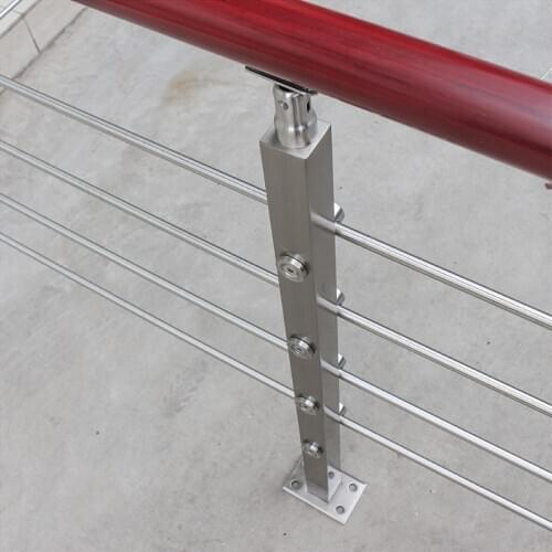 Stair handrail railing column villa duplex loft fence platform bay window balcony stainless steel simple guardrail