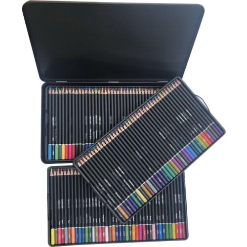 120 Color Tinplate Box Colored Pencil Set Senior Professional Adult Hand-painted Graffiti Painting Set Stationery Art Supplies