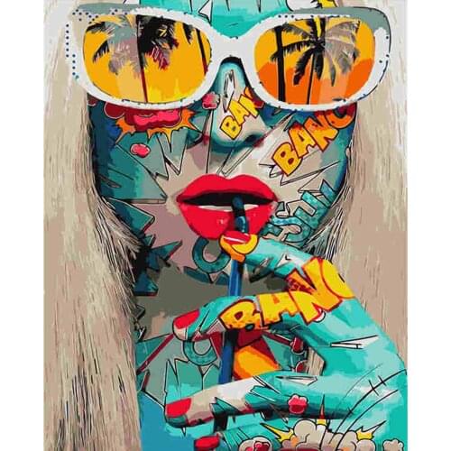 Olieverfschilderij Van Nummers Bloem Op Canvas Set Decor Voor Painting By Number Handgeschilderd Gift40X50cmPersonality Graffiti