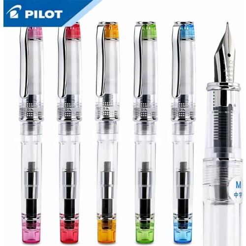 Pilot FPRN-350R Prera Fountain Pen with Ink Converter Transparent Body F/M Tip Perfect Gift Calligraphy Writing Supplies 2018