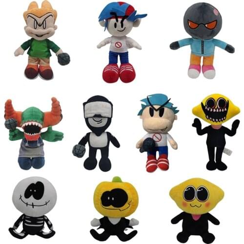 1pcs 20-26cm Friday Night Funkin Plush Doll Skid Pump Friday Whitty Boyfriend Plush Soft Stuffed Ditto Plush Toys Children Kids