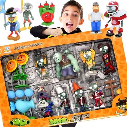 Genuine New Role Plants vs. Zombie 2 Toys Full Set Gift for Boys Ejection Anime Childrens Dolls Action Figure Model Toy No Box