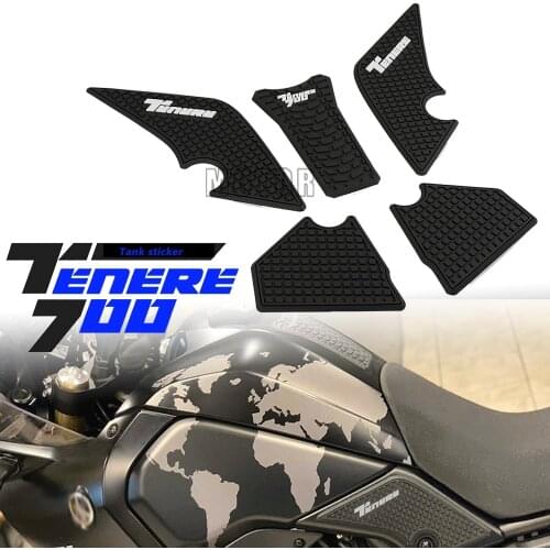 For Yamaha Motorcycle Tenere 700 Rally 2019 2020 2021 Rubber Sticker Protector Sheath Knee Tank pad Grip Decal T7 Tenere700Rally