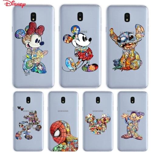 Silicone Cover Mickey Mouse Silhouette For Samsung Galaxy J8 J7 Duo J6 J5 Prime J4 Plus J3 J2 Core 2018 2017 Phone Case