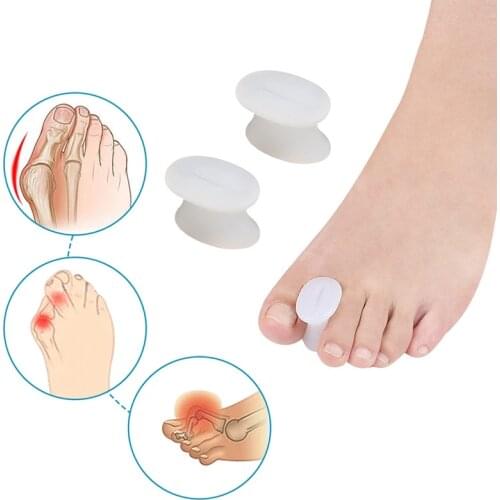 Silicone Gel Toe Separators Bone Thumb Corrector Big Toes Protector Hallux Valgus Correction Orthopedic Bunion Foot Care Tools