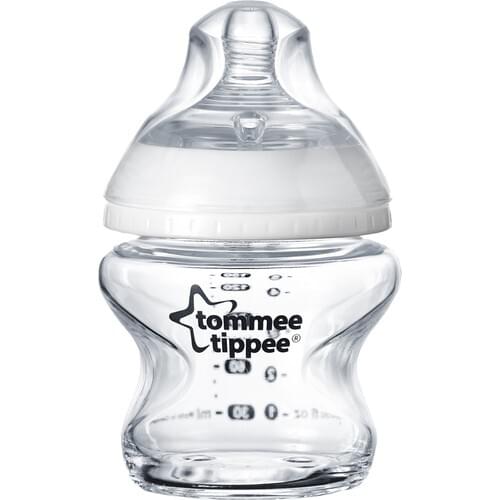 Tommee Tippee PP Closer to Nature Glass Feeding Bottle, 150 ml x 1 0 m