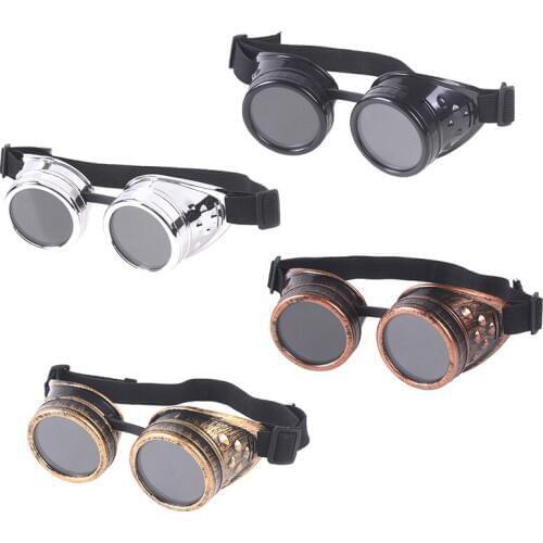 1Pc Vintage Steampunk Sunglasses Men Luxury Brand Designer Steam Punk Round Sun Glasses For Mens Hippie Retro Goggles