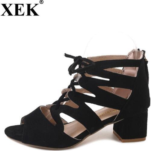 Обувь на среднем каблуке XEK China At AliExpress