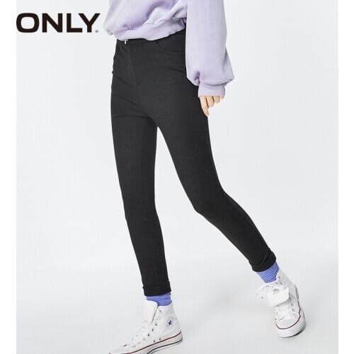 ONLY Women Straight Fit High-rise Base Pants | 119314509