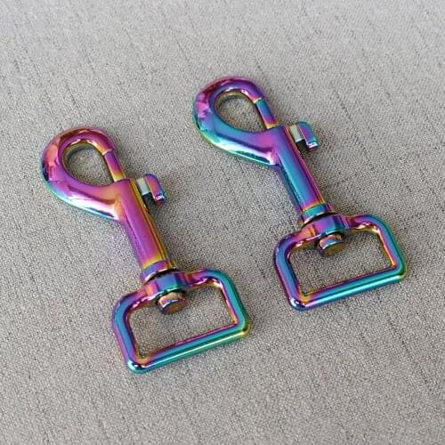 1 Pieces 25mm Colourful Metal Clasps Lobster 15mm Strap Bag Buckles Dog Collar Swivel Trigger Clips Snap Hook Leather Belt DIY