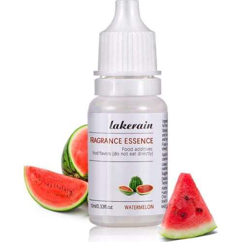 10ML/Pc Watermelon Natural Fruit Flavor Essence for Handmade Cosmetic Lip Gloss Base Lipgloss DIY Food Grade Fragrance Flavoring