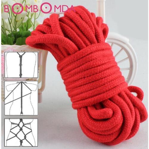 10M rope bondage sex toys provocative alternative supplies of cotton rope tied sex belt harmless sex Fetish for adults couplesO3
