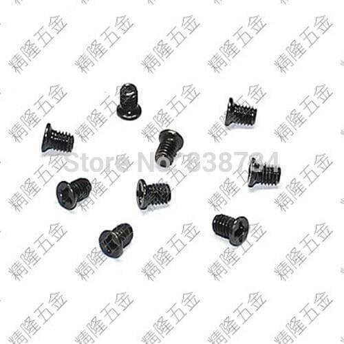 100pcs M2.5*4 steel with black zinc coated laptop screw laptop repair screw