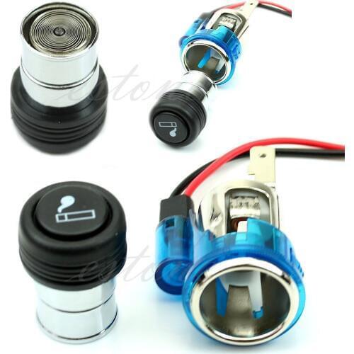 12V 120W Car Motorcycle Motorbike Cigarette Lighter Power Socket Plug Outlet B