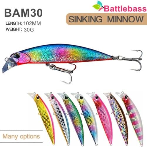 2021 Minnow Fishing Lure Bait Weights30g/10.2cm Winter Tackle Pesca Saltwater Lures Articulos De Pesca Isca Artificial Fake Fish
