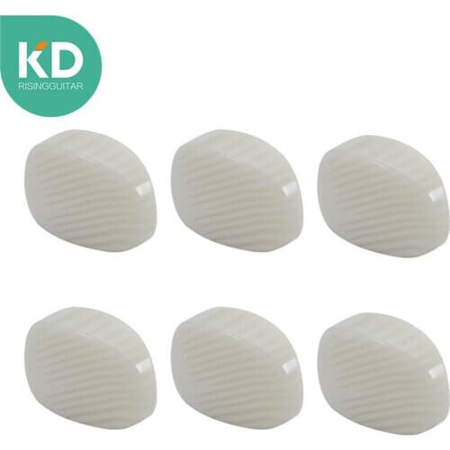 6 PCs per pack White Cream Guitar tuning peg button Guitar machine head button Guitar parts replacement