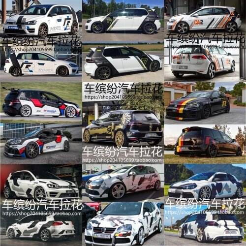 Car stickers FOR Volkswagen Golf 7 Golf 8 POLO exterior decoration sports fashion decals