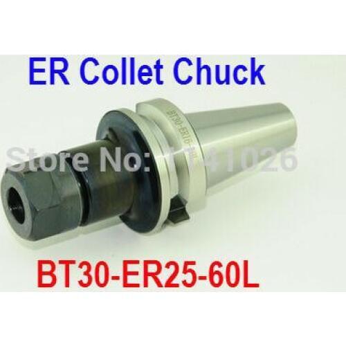 Free Shipping BT30-ER25-60L Spring ER Collet Chuck CNC Milling Toolholder Clamping End Mills Work on CNC Milling Machine