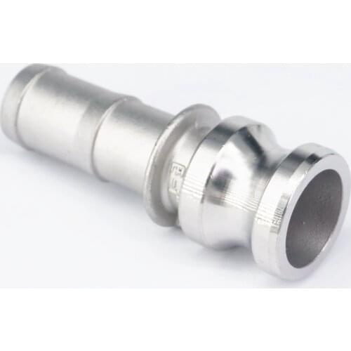 2" Hose Barbed 304 Stainless Steel Type E Plug Quick Fitting Camlock Connector