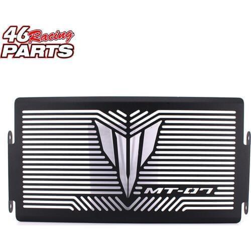 Black Motorcycle Accessories Radiator Guard Protector Grille Grill Cover For YAMAHA MT07 MT-07 mt 07 2014-2018