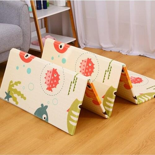 Baby Play Mat Toddler Soft Crawling Pad Foldable XPE Foam Children Game Carpet Waterproof Double-side Kids Room Decor Rug