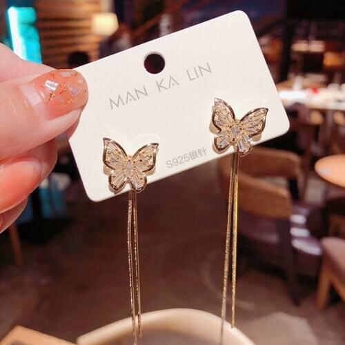 Long tassel exaggerated large earrings 2020 new style stylish fashion womens earrings web celebrity earrings