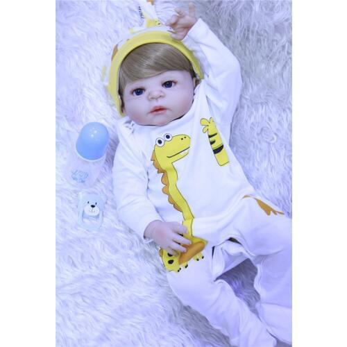 DollMai bebes reborn 22inch full silicone reborn baby dolls toys gift girl boy reborn babies doll brinquedo bonecas menina