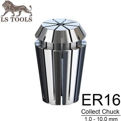 ER16 1-10mm 1/4 1/8 accuracy 0.008 milling tool holder spring collect chuck for CNC milling head Engraving machine spindle motor