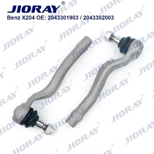 JIORAY Pair Front Axle Outer Steering Tie Rod Ends Ball Joint For Mercedes Benz GLK Class X204 2043301903 2043302003