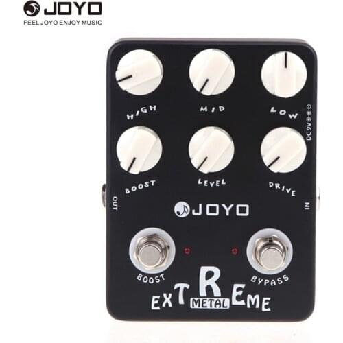 JOYO JF-17 Extreme Metal Electric Guitar Effect Pedal StompBox 3-Bands Powerful EQ & 6 Knobs Adjustable True Bypass