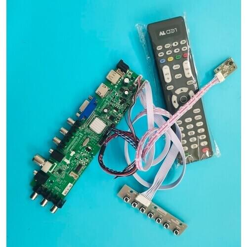 Kit For LP156WH3-TLTA/LP156WH3-TLC2 VGA LED HDMI digital TV LVDS USB AV 1366X768 DVB-T remote Signal controller board 40pin WLED