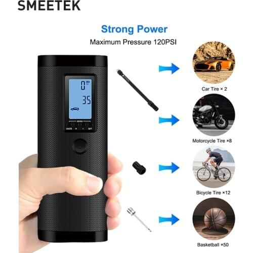 Compressor for Cars Digital Air Pump with Battery Portable Car Tyre Inflator for Car Motorcycle and Bicycle Tires Electric