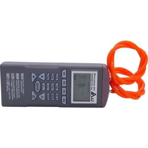 AZ9631 Manometer Differential Pressure Tester Meter Datalogger with Software 11 Measuring Units
