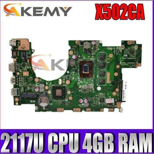 X502CA Motherboard 2117 CPU 4GB RAM For ASUS X502C X402C F402 X402CA X502CA Laptop motherboard X402CA X502CA Mainboard Test ok