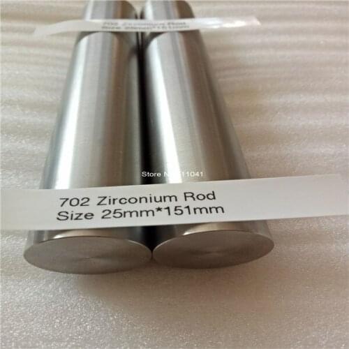 Zirconium metal rod zirconium bar, diameter 25 mm length 151mm 5pcs , free shipping