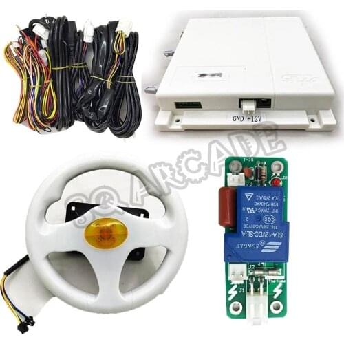 Swing Machine Version Racing Crazy Car Came Board Sensor Motion Card Wire Harness Colorful Led Steering Wheel Children Driving