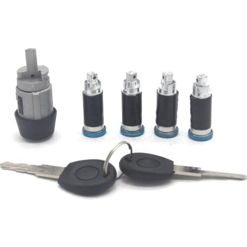 DOOR LOCK BARREL SET FOR VW TRANSPORTER CARAVELLE T4 1990-2003 BRAND NEW