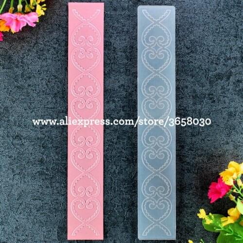 Heart Plastic Embossing Folder For Scrapbook DIY Album Card Tool Plastic Template 21.8x3.5cm 8101434