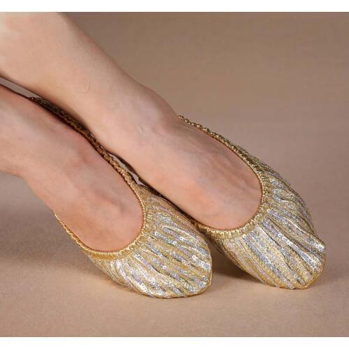 2019 Women Belly Dance Ballet Soft Flat Heel Shoes
