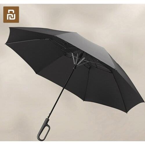 Youpin Umbrella with Buckle Mens Automatic Umbrella Folding Reinforced Anti-storm Women’s Rain&Shine Dual-purpose Sun Umbrella