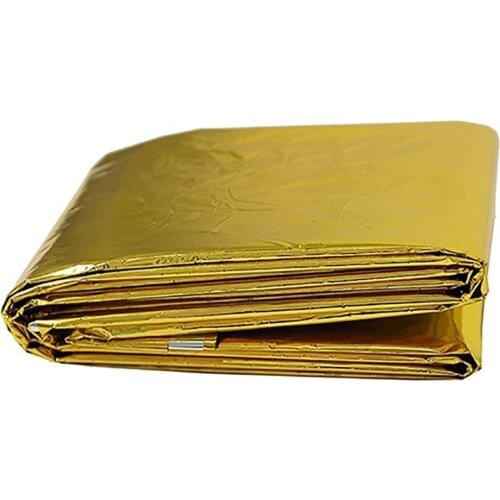 80% Hot Sale Universal Survival Foil Exquisite Windproof Warmer Aid Rescue Blanket for Outdoor Dirt-proof Life Saving Foil